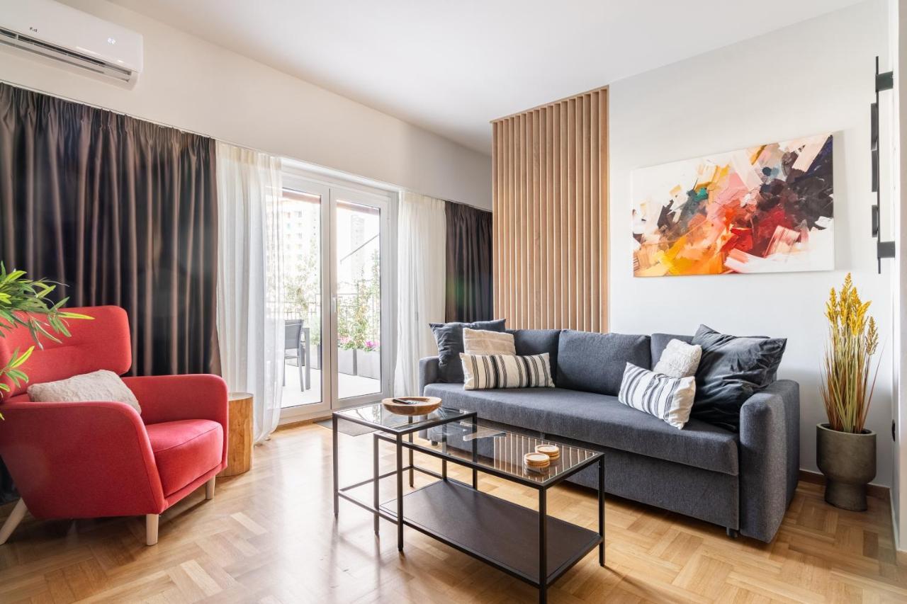 Athena Blue Lux Apartments 2Br 2Ba With City Skyline View, Near Kolonaki Exterior foto
