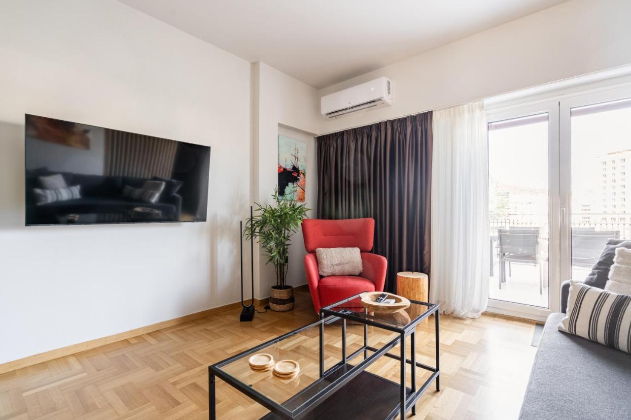Athena Blue Lux Apartments 2Br 2Ba With City Skyline View, Near Kolonaki Exterior foto