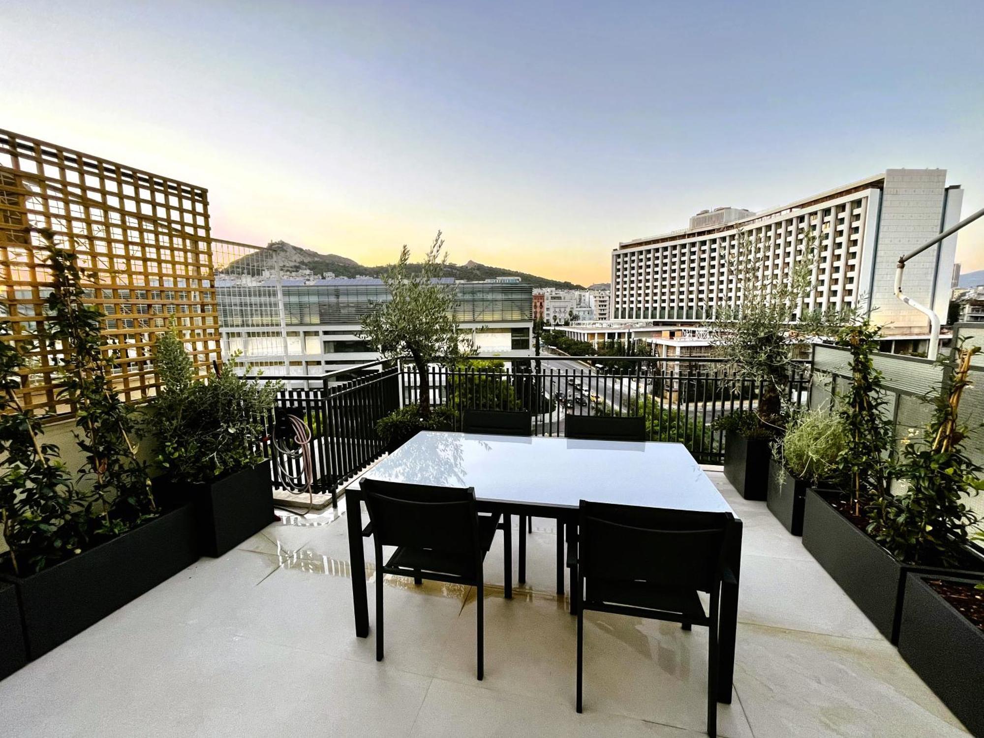 Athena Blue Lux Apartments 2Br 2Ba With City Skyline View, Near Kolonaki Exterior foto