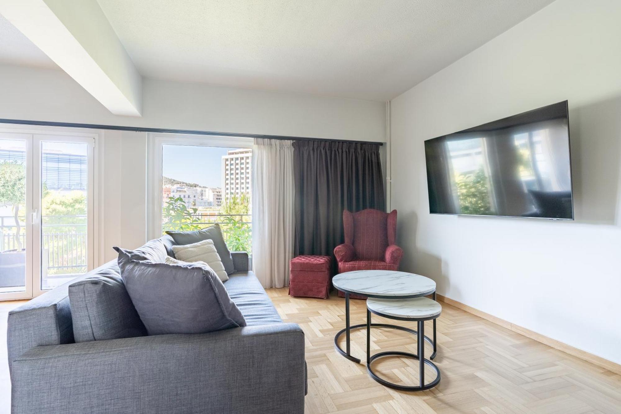 Athena Blue Lux Apartments 2Br 2Ba With City Skyline View, Near Kolonaki Exterior foto